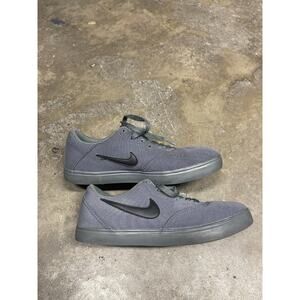 Nike SB Check Solarsoft 905373-009 Boys Dark Gray Canvas Sneaker Shoes Size 7Y